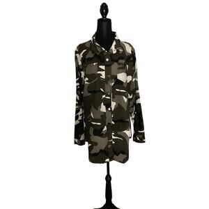 Camouflage Long Women Jacket Shirt